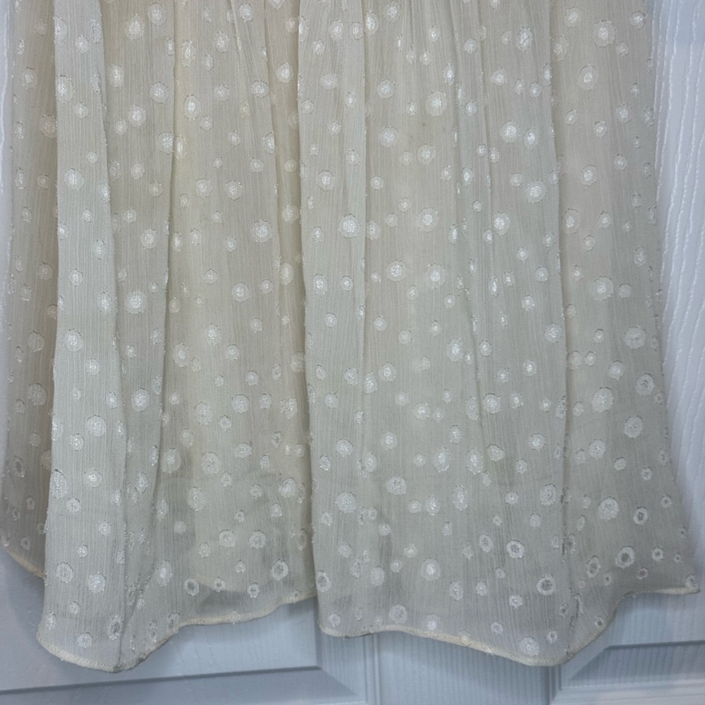 Lilly Mason Bohemia Style Dress Size M Women's with Dip-Dye Cream and Beige Lace - Picture 5 of 11